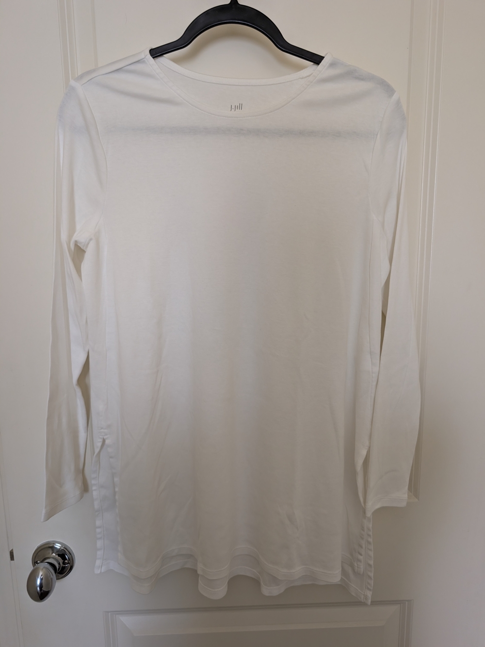 J. Jill White Long Sleeve Tunic Top